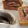 Game pie cut in half